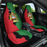 Malawi Flag Map Car Seat Cover Simple Malawi Emblem Coat of Arms - African Pride