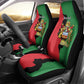 Malawi Flag Map Car Seat Cover Simple Malawi Emblem Coat of Arms - African Pride