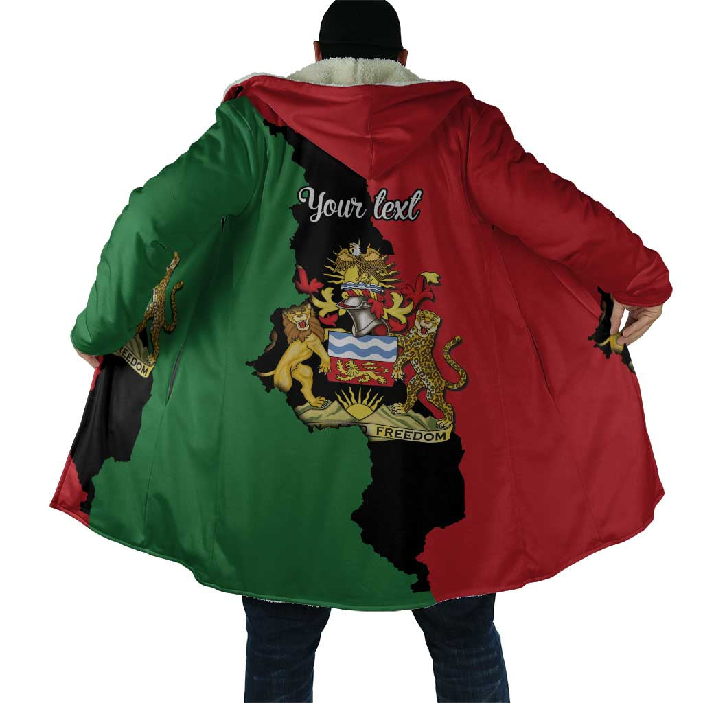 Personalized  Malawi Flag Map Cloak Simple Malawi Emblem Coat of Arms