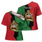 Personalized  Malawi Flag Map Cross Shoulder Shirt Simple Malawi Emblem Coat of Arms