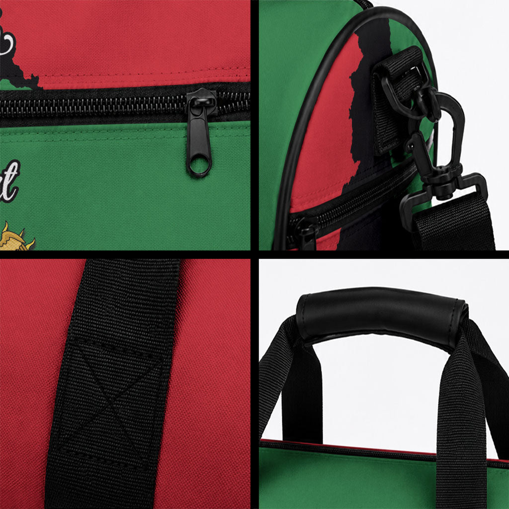 Malawi Flag Map Personalized Duffle Bag Simple Malawi Emblem Coat of Arms