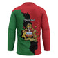 Personalized  Malawi Flag Map Hockey Jersey Simple Malawi Emblem Coat of Arms