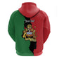 Malawi Flag Map Hoodie Simple Malawi Emblem Coat of Arms - African Pride