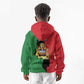Malawi Flag Map Kid Hoodie Simple Malawi Emblem Coat of Arms - African Pride