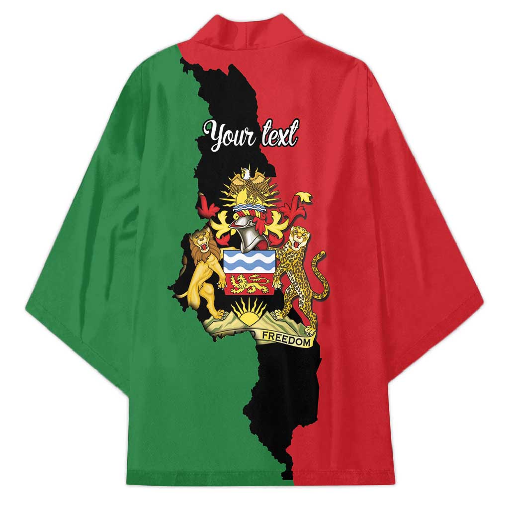 Personalized  Malawi Flag Map Kimono Simple Malawi Emblem Coat of Arms