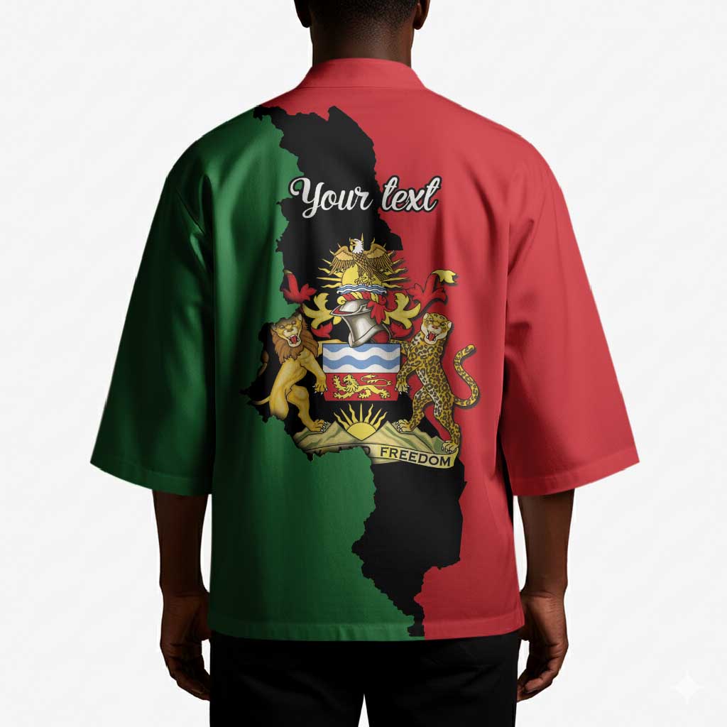 Personalized  Malawi Flag Map Kimono Simple Malawi Emblem Coat of Arms