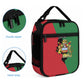 Malawi Flag Map Personalized Lunch Bag Simple Malawi Emblem Coat of Arms