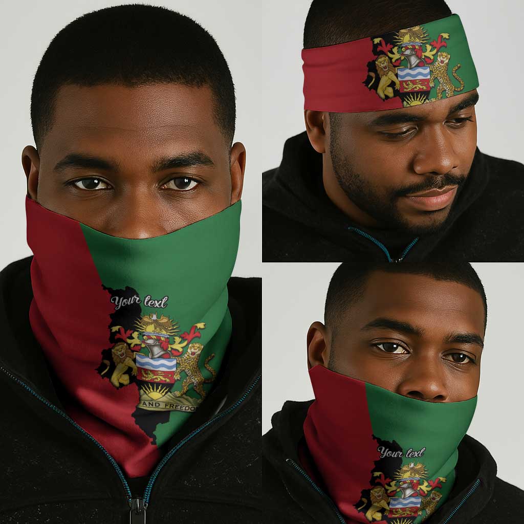 Malawi Flag Map Neck Gaiter Simple Malawi Emblem Coat of Arms LT9
