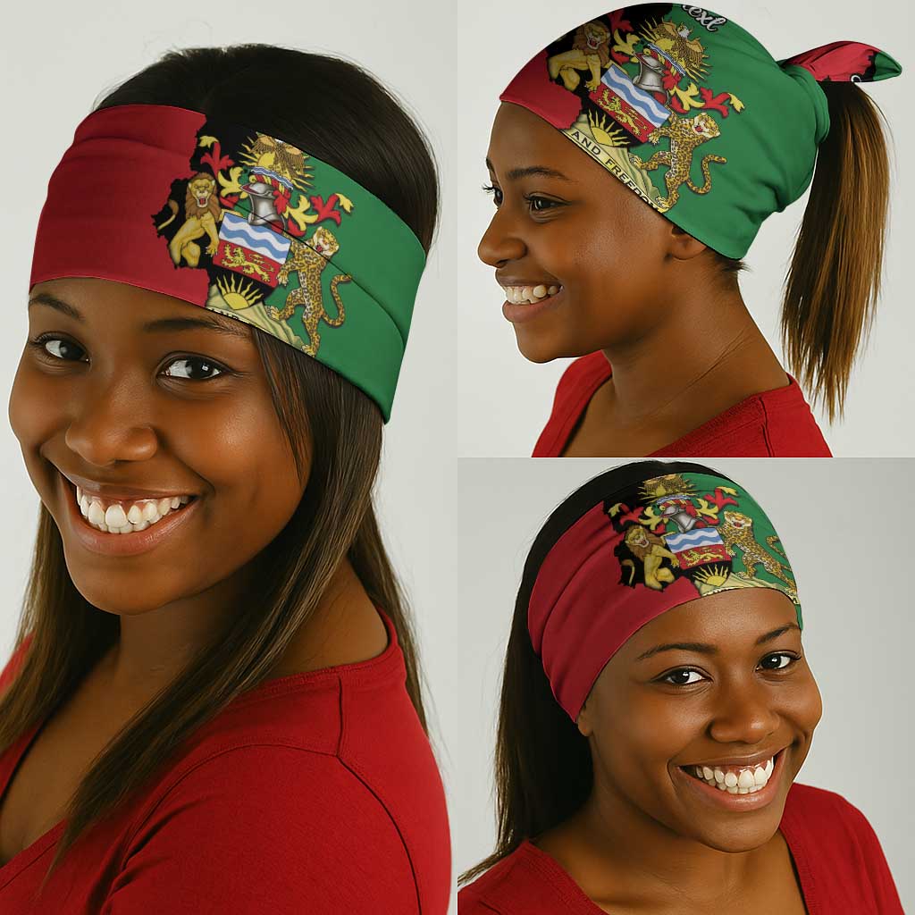 Malawi Flag Map Neck Gaiter Simple Malawi Emblem Coat of Arms LT9