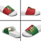 Personalized  Malawi Flag Map Slide Sandals Simple Malawi Emblem Coat of Arms