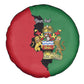 Malawi Flag Map Spare Tire Cover Simple Malawi Emblem Coat of Arms - African Pride