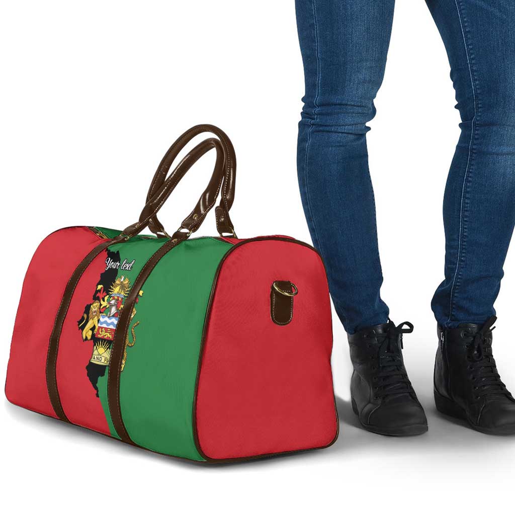 Personalized  Malawi Flag Map Travel Bag Simple Malawi Emblem Coat of Arms