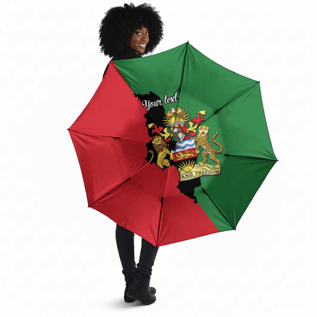 Personalized  Malawi Flag Map Umbrella Simple Malawi Emblem Coat of Arms