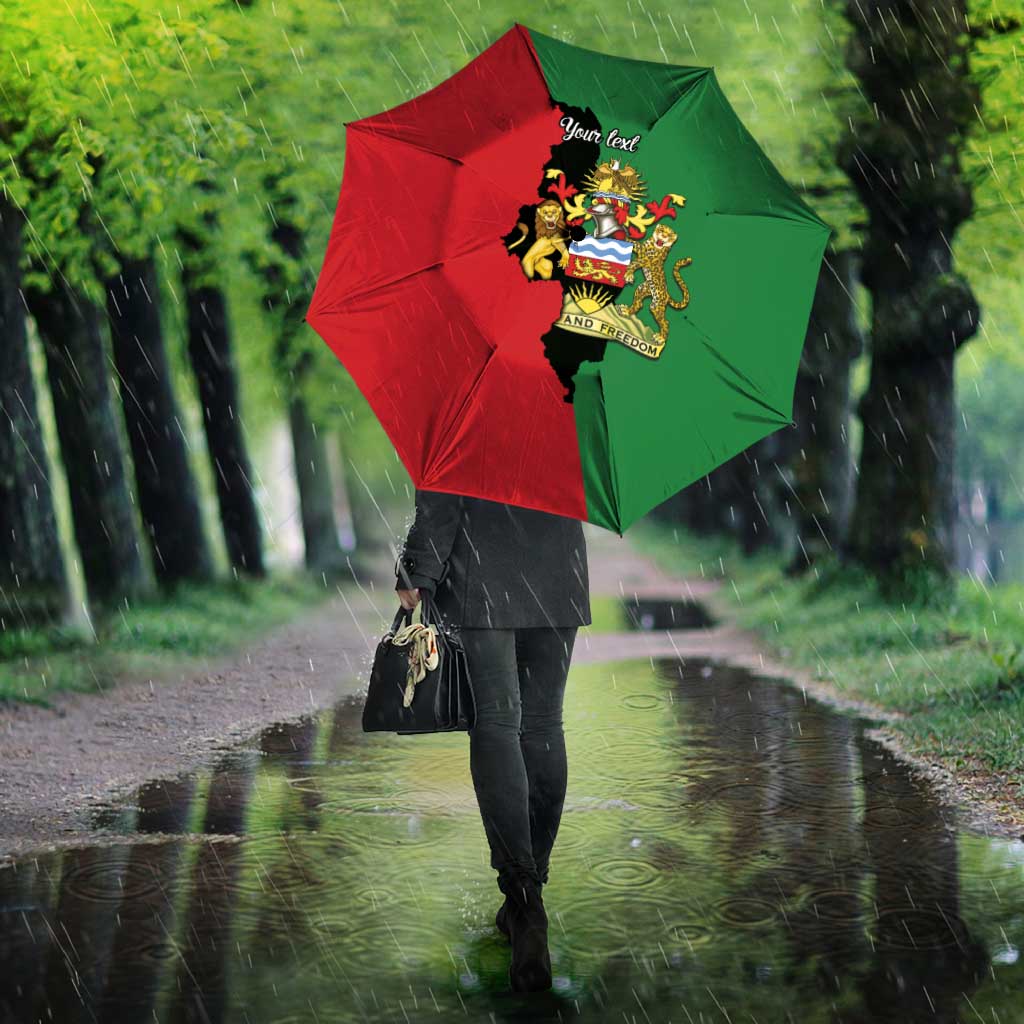 Personalized  Malawi Flag Map Umbrella Simple Malawi Emblem Coat of Arms