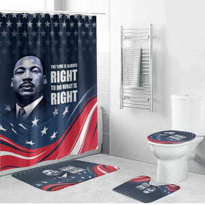 Honor MLK African-American Civil Rights Leaders Bathroom Set The Time Is Always Right To Do What Is Right