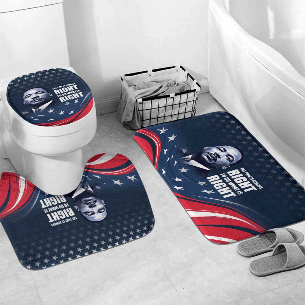 Honor MLK African-American Civil Rights Leaders Bathroom Set The Time Is Always Right To Do What Is Right