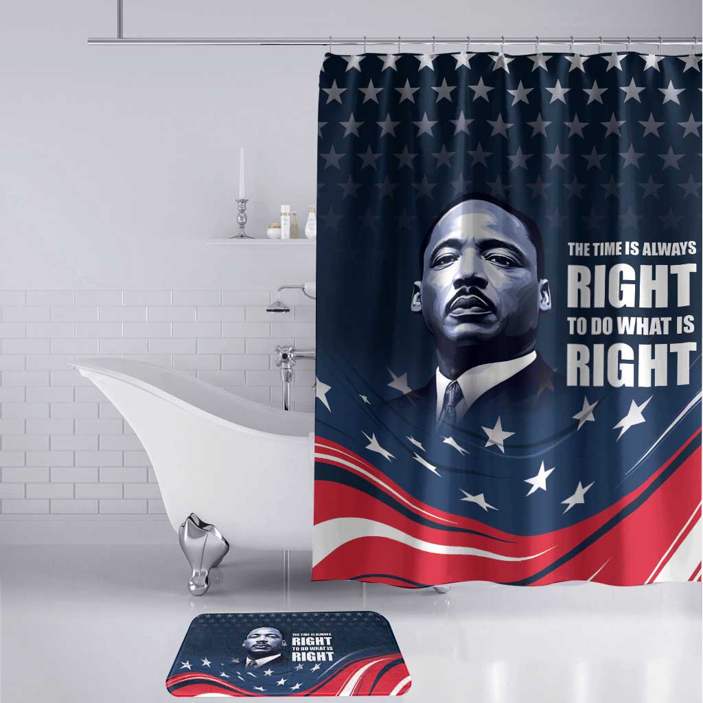 Honor MLK African-American Civil Rights Leaders Bathroom Set The Time Is Always Right To Do What Is Right