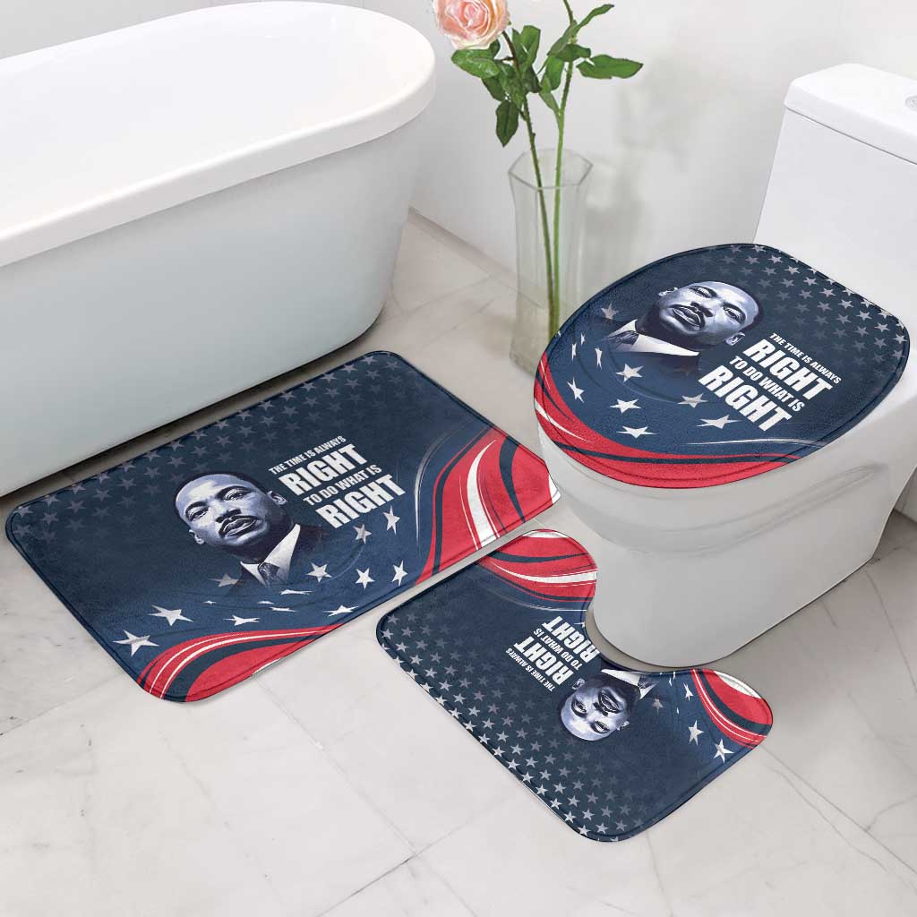 Honor MLK African-American Civil Rights Leaders Bathroom Set The Time Is Always Right To Do What Is Right