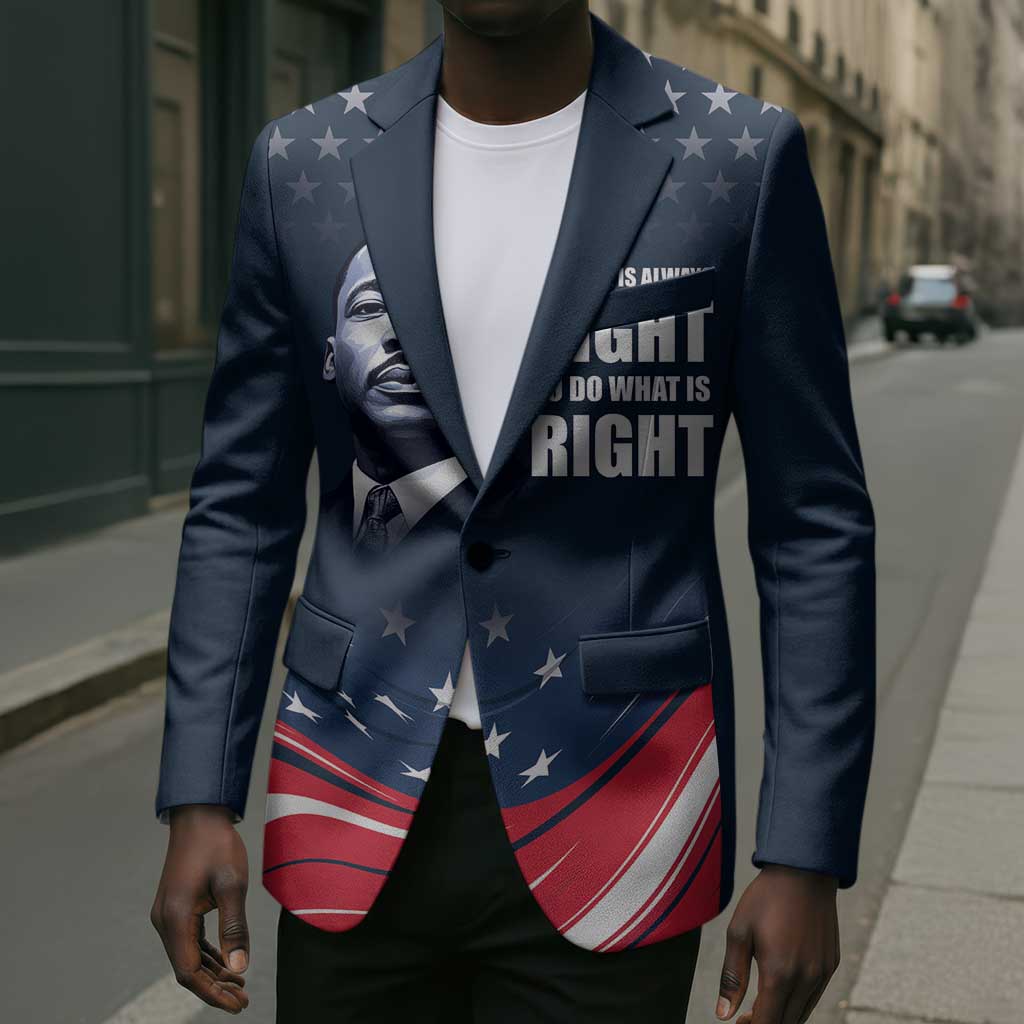 Honor MLK African-American Civil Rights Leaders Blazer The Time Is Always Right To Do What Is Right