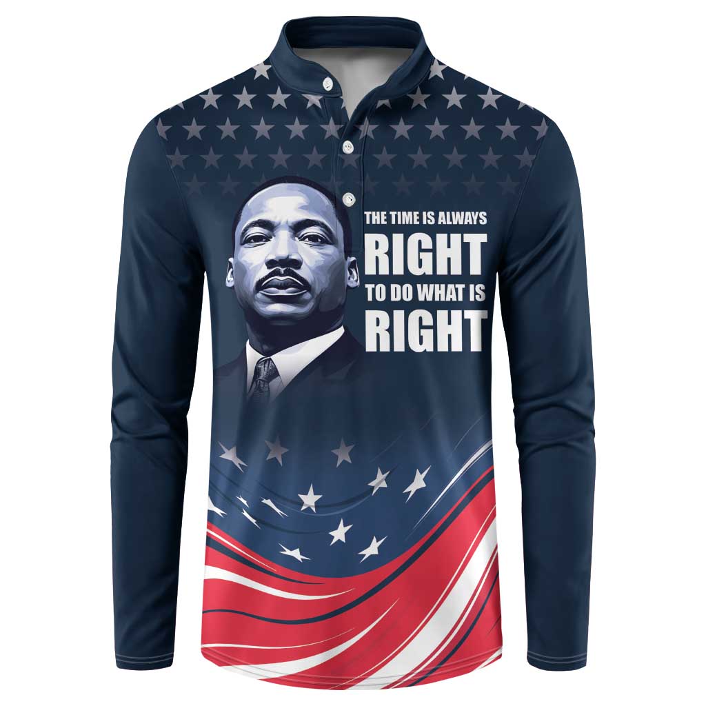 Honor MLK African-American Civil Rights Leaders Button Sweatshirt The Time Is Always Right To Do What Is Right