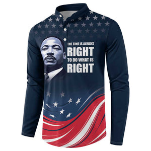 Honor MLK African-American Civil Rights Leaders Button Sweatshirt The Time Is Always Right To Do What Is Right
