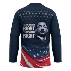 Honor MLK African-American Civil Rights Leaders Hockey Jersey The Time Is Always Right To Do What Is Right