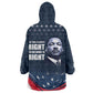 Honor MLK African-American Civil Rights Leaders Kid Wearable Blanket Hoodie The Time Is Always Right To Do What Is Right