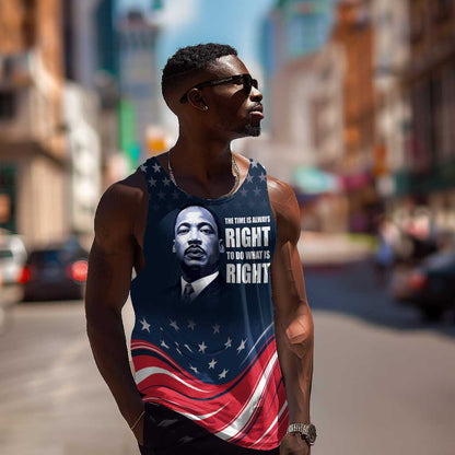 Honor MLK African-American Civil Rights Leaders Men Tank Top The Time Is Always Right To Do What Is Right