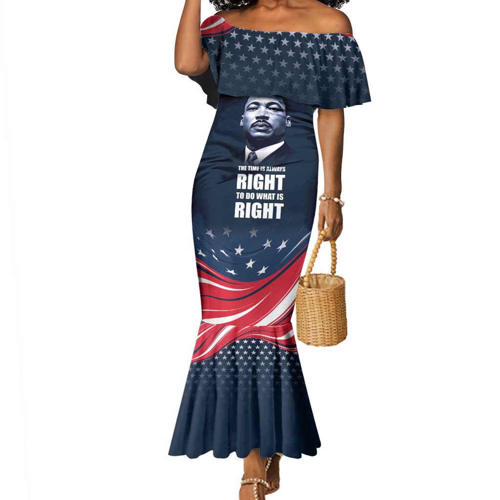 Honor MLK African-American Civil Rights Leaders Mermaid Dress The Time Is Always Right To Do What Is Right