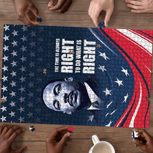 Honor MLK African-American Civil Rights Leaders Puzzle The Time Is Always Right To Do What Is Right
