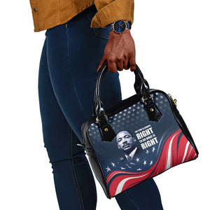 Honor MLK African-American Civil Rights Leaders Shoulder Handbag The Time Is Always Right To Do What Is Right