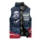 Honor MLK African-American Civil Rights Leaders Sleeveless Puffer Jacket The Time Is Always Right To Do What Is Right
