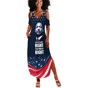 Honor MLK African-American Civil Rights Leaders Summer Maxi Dress The Time Is Always Right To Do What Is Right