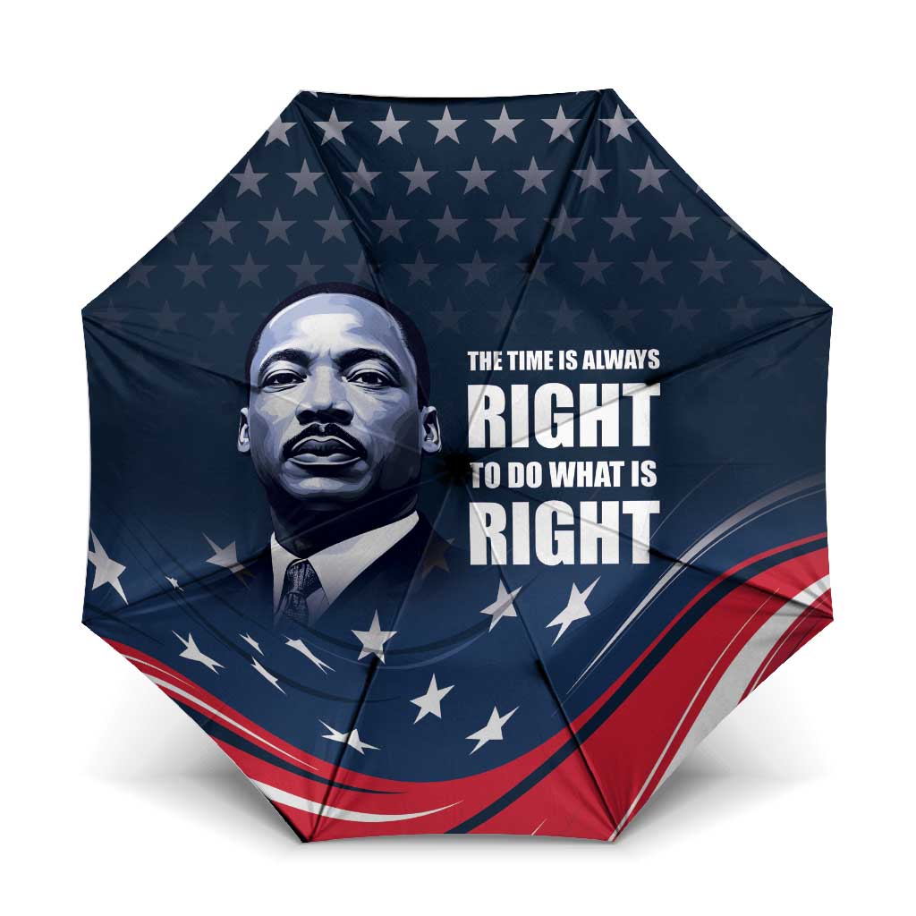 Honor MLK African-American Civil Rights Leaders Umbrella The Time Is Always Right To Do What Is Right