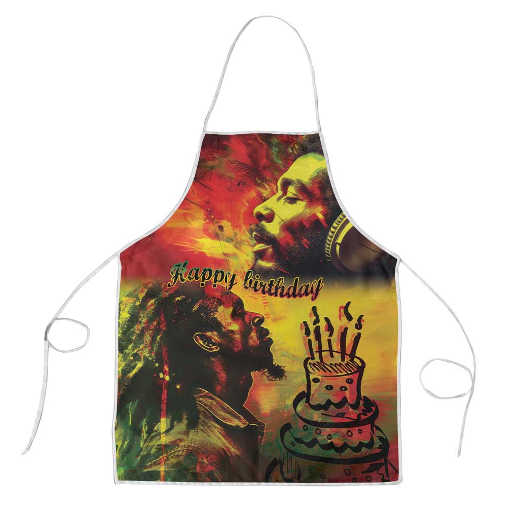 Happy Birthday King of Reggae Apron