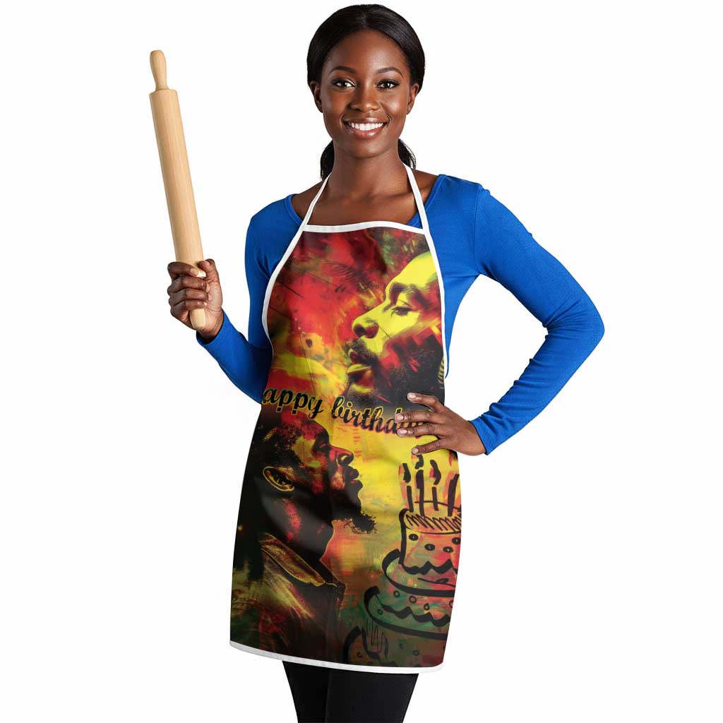 Happy Birthday King of Reggae Apron