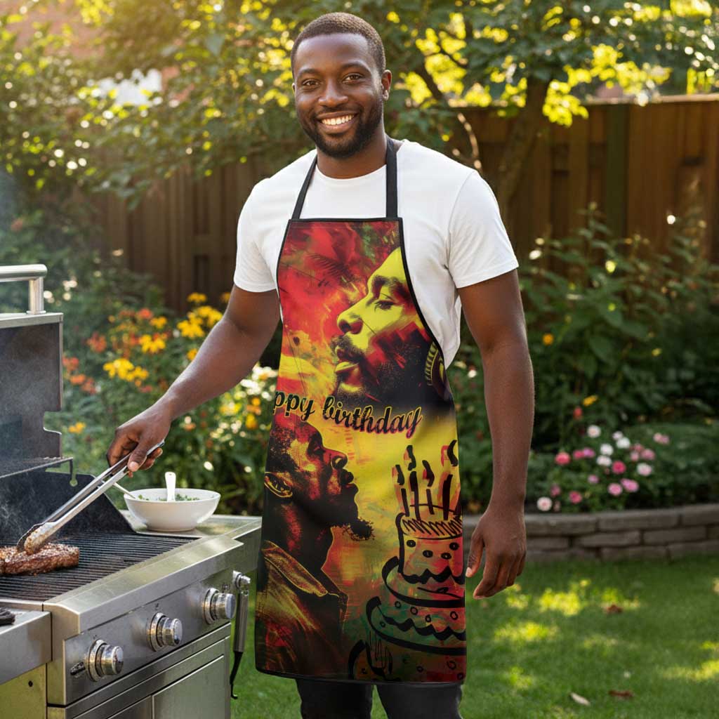 Happy Birthday King of Reggae Apron