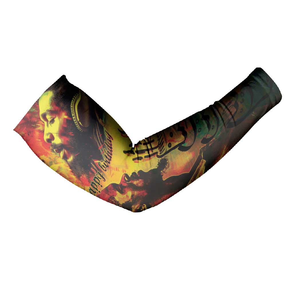 Happy Birthday King of Reggae Arm Sleeves