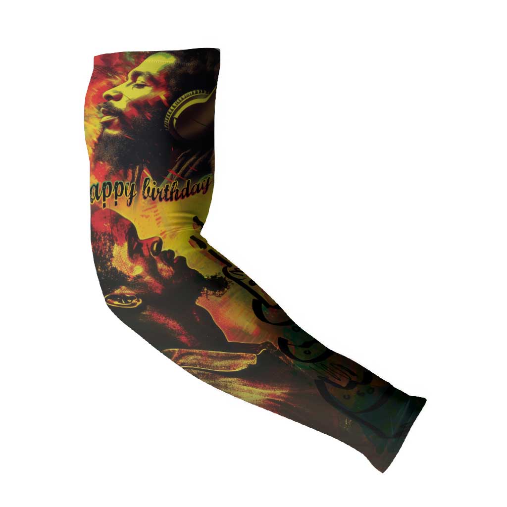 Happy Birthday King of Reggae Arm Sleeves