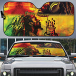 Happy Birthday King of Reggae Auto Sun Shade