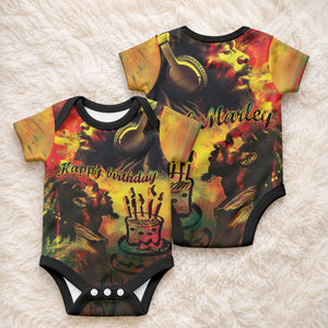 Happy Birthday King of Reggae Baby Onesie