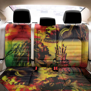 Happy Birthday King of Reggae Back Car Seat Cover