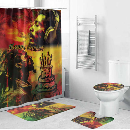 Happy Birthday King of Reggae Bathroom Set