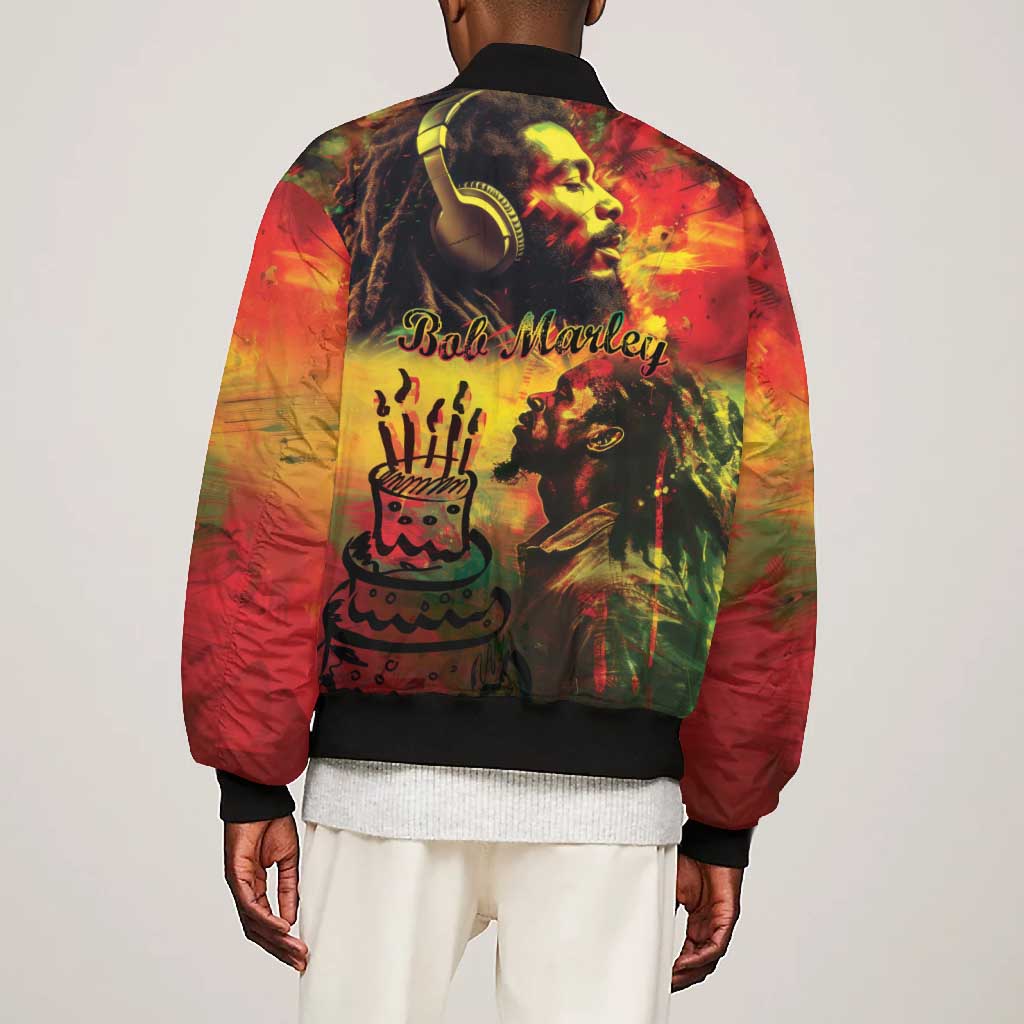 Happy Birthday King of Reggae Bomber Jacket