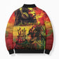 Happy Birthday King of Reggae Bomber Puffer Jacket
