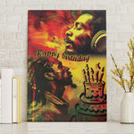 Happy Birthday King of Reggae Canvas Wall Art