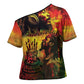 Happy Birthday King of Reggae Cross Shoulder Shirt
