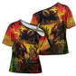 Happy Birthday King of Reggae Cross Shoulder Shirt
