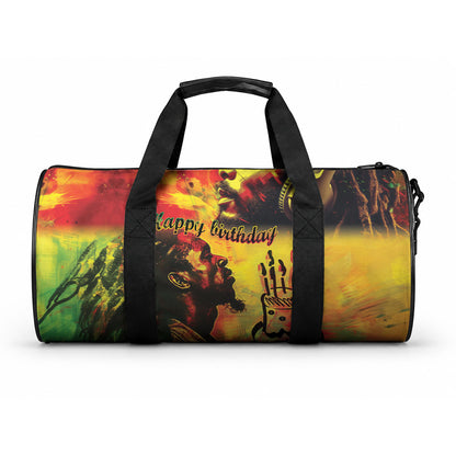 Happy Birthday King of Reggae Duffle Bag
