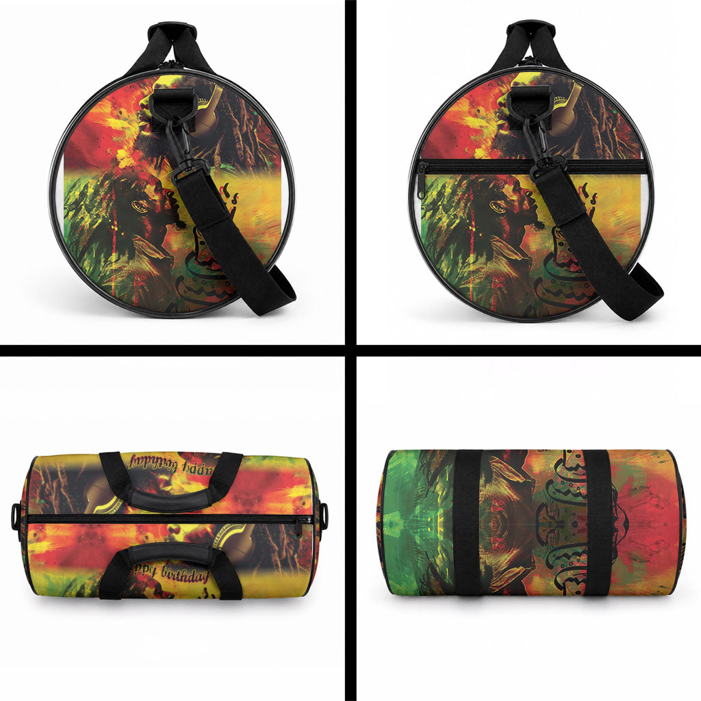 Happy Birthday King of Reggae Duffle Bag